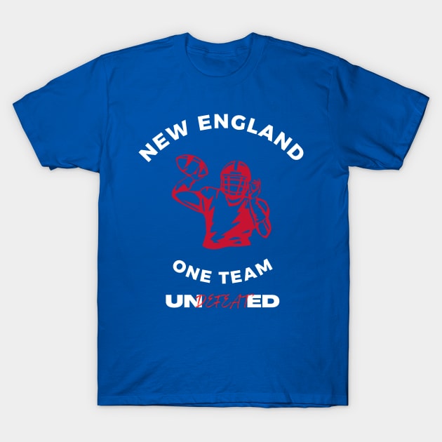 UNDEFEATED NEW ENGLAND PATRIOTS T-Shirt by Lolane